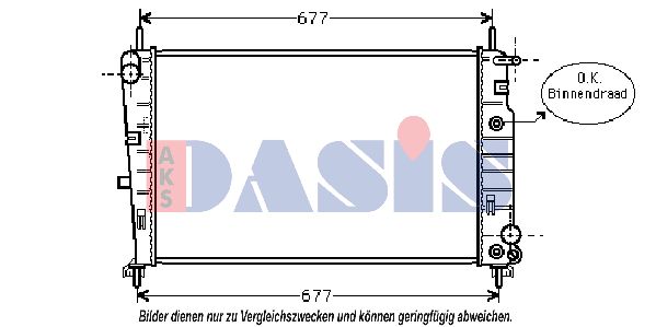 AKS DASIS Jäähdytin,moottorin jäähdytys 090031N